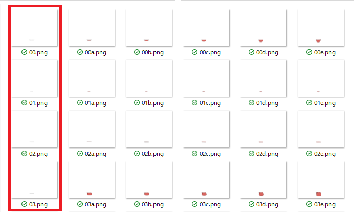 ファイル名を一括変更して口パクと瞬きを一瞬で完成させる ゆっくり動画